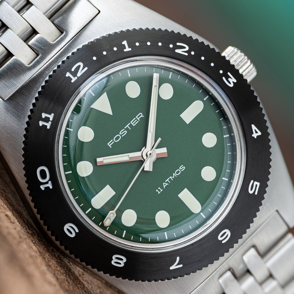 11 Atmos Skin Diver — Green – Foster Watch Co.